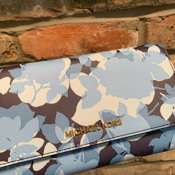 FIRM PRICE michael kors large blue phone crossbody - Picture 2 of 8